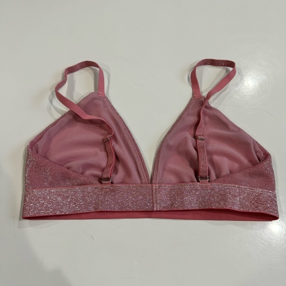 Colsie Pink Metallic Shimmer Bralette - Picture 5 of 7